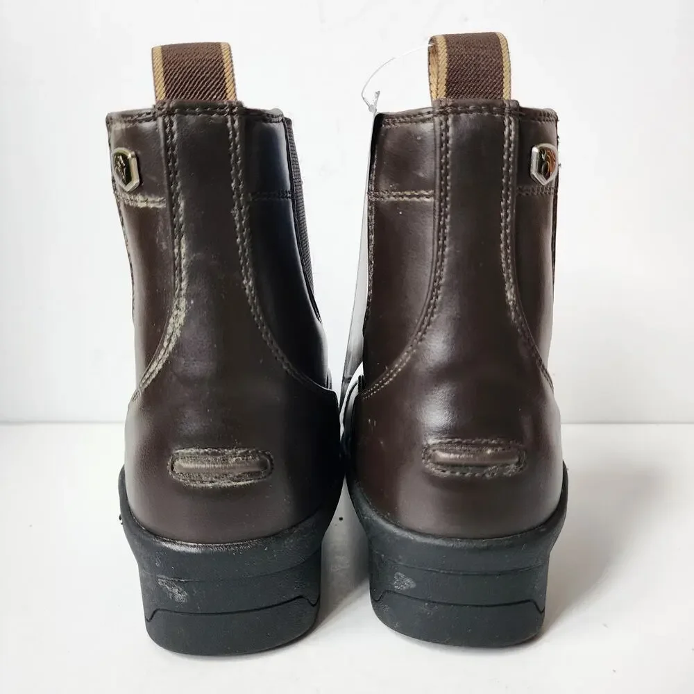 Ovation Quantum Zip Paddock Boots Childs Size 3 Equestrian Brown New With Tags